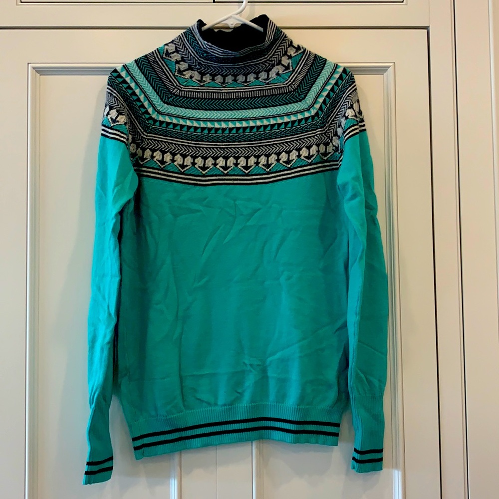 Neve Fair Isle 100% merino wool w/angora sweater